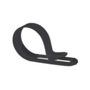 Black Nylon P Cable Clips for 9-14mm diameter cable Pack Qty 1000