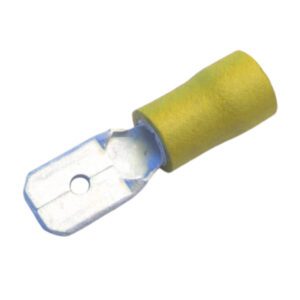 Yellow Pre-Insulated Blade Terminals – 6.30mm Pack Qty 50