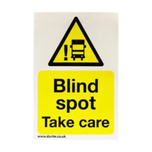 Blind Spot Safety Sign – Portrait Pack Qty 1