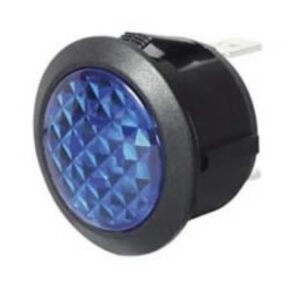 Blue LED Warning Light for 20mm diameter Panel Hole – 12/24V Pack Qty 1