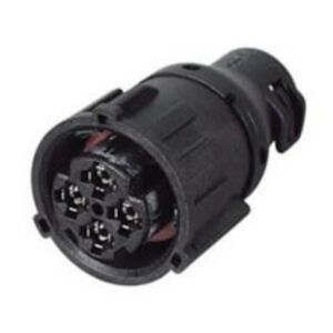 DIN Black Nylon In-Line Connector for 10NW Tubing – 4 Way Pack Qty 1