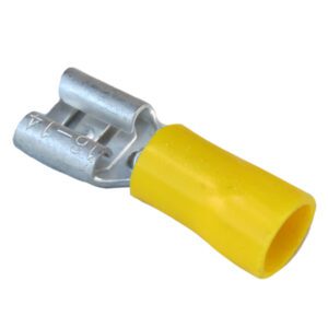 Yellow Pre-Insulated Push-On Terminals – 6.30mm Pack Qty 50
