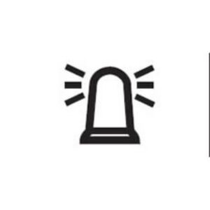 Hazard Beacon Legend for Single-Illuminated Rocker Switch Pack Qty 1