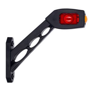 LH Red/White/Amber LED Long Oblique Outline Marker Lamp – 12/24V Pack Qty 1