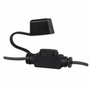 Mini Blade Fuse Holder with Flying Leads and Cover – Maximum 15A Continuous Pack Qty 5