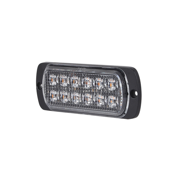R10 High Intensity 2 x 6 Amber LED Warning Light (19 flash patterns) Pack Qty 1