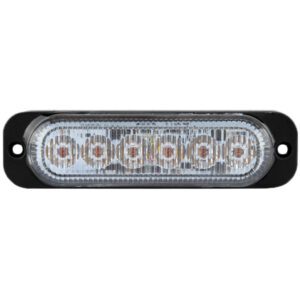 R10 High Intensity 6 Red LED Warning Light (19 flash patterns) Pack Qty 1