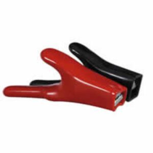 Red/Black Insulated Crocodile Clips – 25A Pack Qty 2
