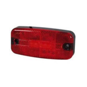 Red LED Rectangular Rear Marker Lamp – 12/24V Pack Qty 1