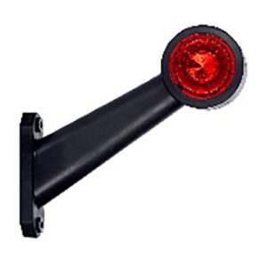 RH Red/White LED Long Oblique Outline Marker Lamp – 12/24V Pack Qty 1