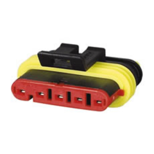 Superseal 1.50mm Female Receptacle Housing - 5 Way Pack Qty 1