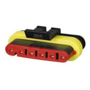 Superseal 1.50mm Female Receptacle Housing – 6 Way Pack Qty 1