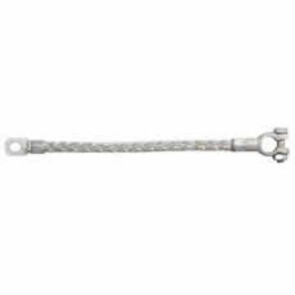 Universal 450mm Round Heavy Duty Tinned Copper Earth Strap - 16/32/0.30mm 260A Pack Qty 5