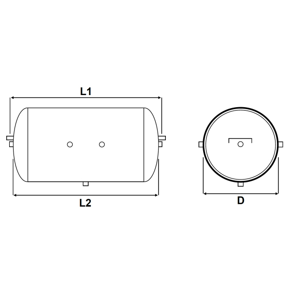 Steel End Mounted Tank 20ltr