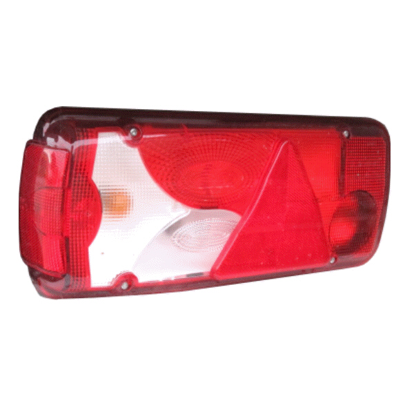 Model LC8T Rear Lamp White Lens LH, With No. Plate, Rear AMP 1.5 Connector