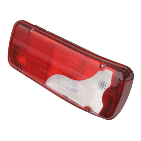 Model LC8 Rear Lamp White Lens RH, With Reflector, Rear AMP 1.5 Connector