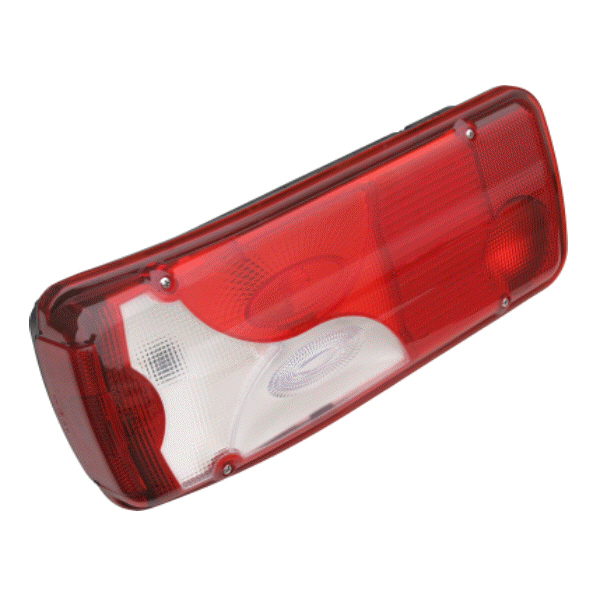 Model LC8 Rear Lamp White Lens LH, Rear AMP 1.5 Connector