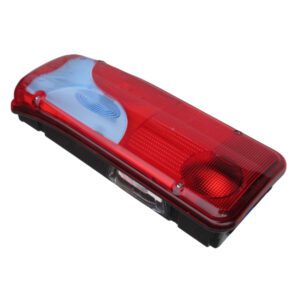 Model LC8 Rear Lamp Blue Lens LH, With Reflector, No. Plate, Rear AMP 1.5 Connector