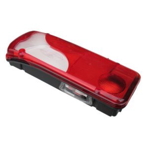 Model LC8 Rear Lamp White Lens LH, With Reflector, No. Plate, Rear AMP 1.5 Connector