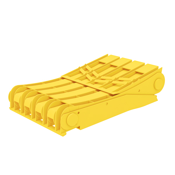 Foldable Wheel Chock Yellow Plastic - Image 2
