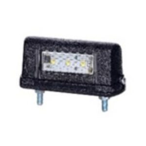 93mm Universal Black Plastic LED Number Plate Lamp – 12/24V Pack Qty 1