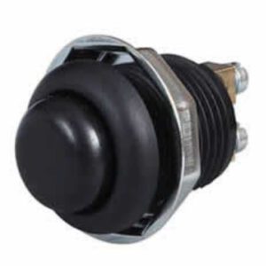 Black Momentary On Push Switch – 12.5A at 12V Pack Qty 1