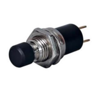 Miniature Push On/Push Off Switch with Plastic Button – 0.5A at 30V Pack Qty 1