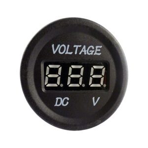 Illuminated Voltmeter for 28mm panel – 12V/24V Pack Qty 1