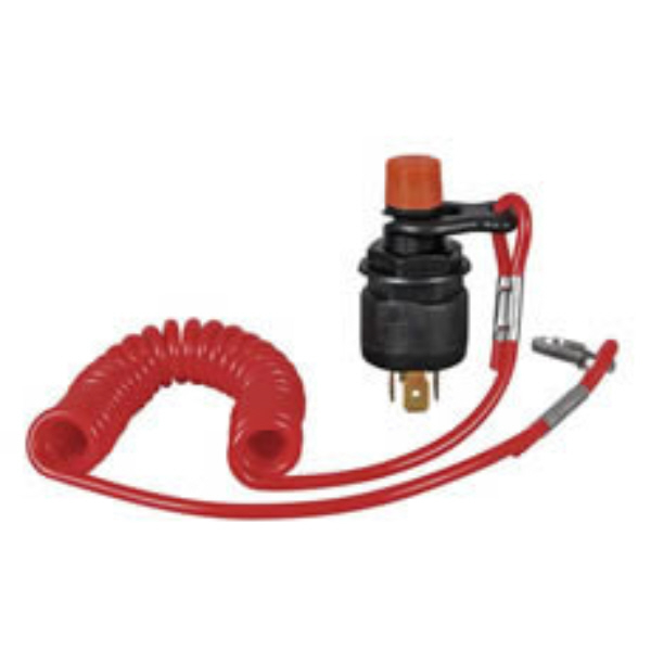 Marine Emergency Cut-Off Switch with Lanyard and Knob - 15A 12V Pack Qty 1