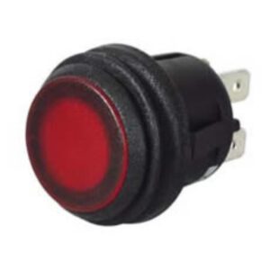 Red LED Push/Push On/Off Switch – 12/24V Pack Qty 1